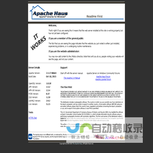 Apache Haus Distribution Installation Test